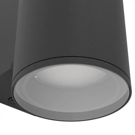 Настенный уличный светильник Eglo Izzalini 900995 1X2,8W (GU10) IP44 сталь, чёрный