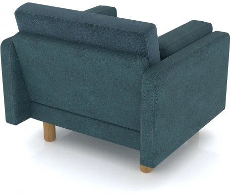 Кресло Arsko Ингвар голубой велюр