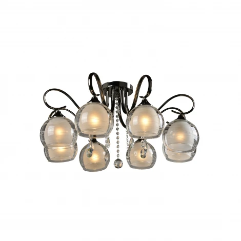 Потолочная люстра IDLamp Merinella 877/8PF-Darkchrome