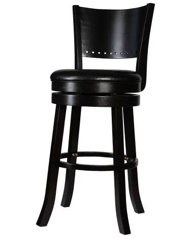 Вращающийся полубарный стул DOBRIN TONY COUNTER (капучино, черный)