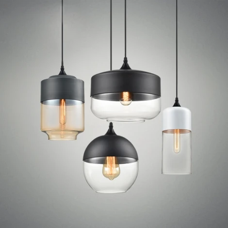 Подвесной светильник Nord A D18 Gray/Transparent ImperiumLoft Nord1 (190485-26) (220V, на проводе, круглые)