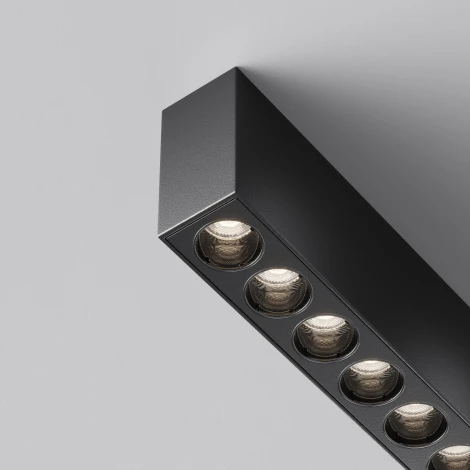 Потолочный накладной линейный светильник светодиодный Maytoni Points C066CL-12W3-6K-B