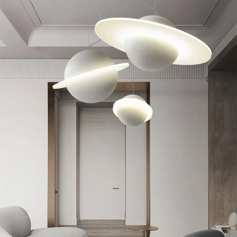 Подвесной светильник Wi-Fi Parma D55 ImperiumLoft Parma01 (LED, 220V, пульт управления, на проводе, круглые, летающая тарелка)