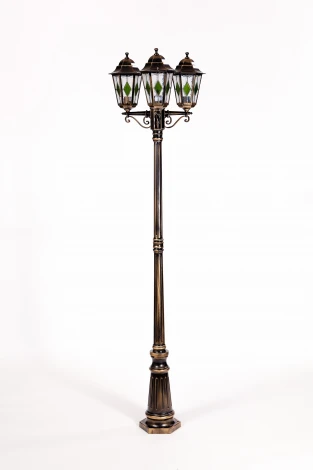 Наземный фонарь Oasis Light PETERSBURG lead GLASS 79809lgB Gb