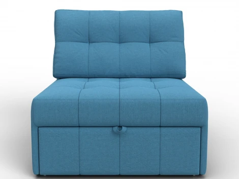 Кресло-кровать Лига-107 (80) (ЛДСП,Брус,Фанера,Рогожка/Голубой) Лига Диванов 134893