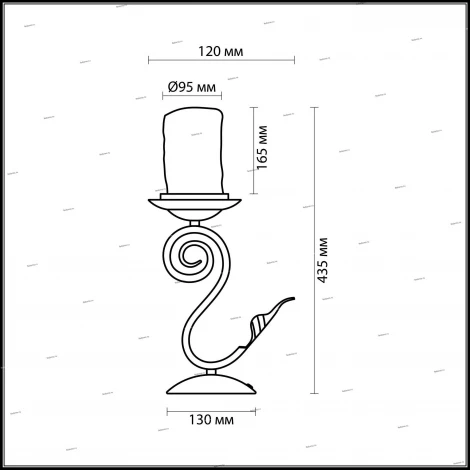 Интерьерная настольная лампа Odeon Light Bosta 2438/1T