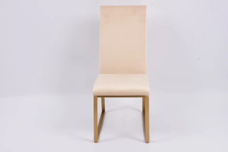 Стул обеденный Милан MC819-BG-1, 63х45х99, бежевый/матовое золото IST-CASA