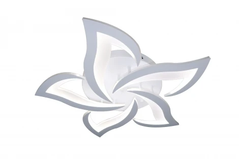 Потолочная люстра Natali Kovaltseva LED INNOVATION STYLE 83002 (регулировка яркости, 220V, пульт управления, умный дом - LampSmart, цветы)