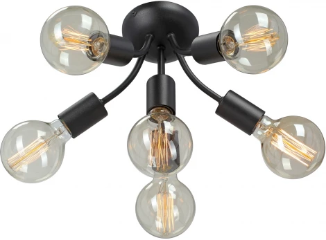 Потолочная люстра на штанге Vitaluce V3927-1/6PL, 6xE27 макс. 40Вт (220V)