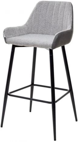 Барный стул M-City PUNCH теплый серый TRF-08/ экокожа серая сталь RU-07