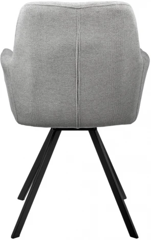 Комплект из 2-х стульев Bradexhome Grant серый шенилл на поворотном механизме