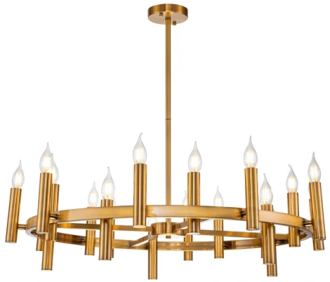 Потолочная люстра большая на штанге Leonardo 2156/05/20P Stilfort (220V, свеча)