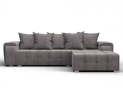 Диван угловой Лига-121 правый угол (ДСП,Брус,Велюр/Бежевый) Лига Диванов 137351