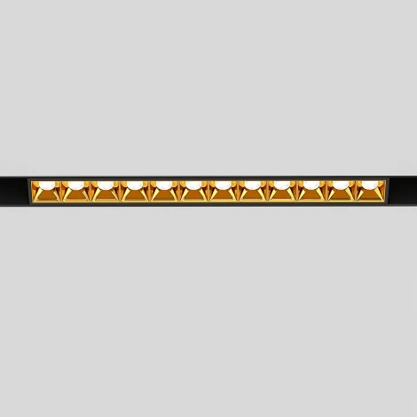 Трековый светильник Downlight магнитный Elektrostandard Slim Magnetic 12W 4000K Artas чёрный/золото 85103/01 (LED, 48V)