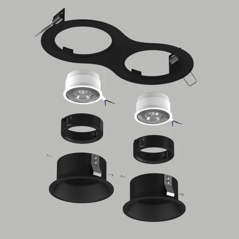 Встраиваемый светильник под LED модуль/ламп МR16 Lightstar Domino D6270707BMOD (220V)