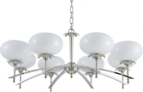 Подвесная люстра Newport 4650 4658/C nickel (220V, на цепи)