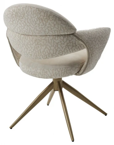 Стул ЖЕНЕВА (GENEVA 360 град, цвет ЛАТТЕ PENA-110 / HUNTER-110, ткань / ШАМПАНЬ каркас, ®DISAUR M-City 64839