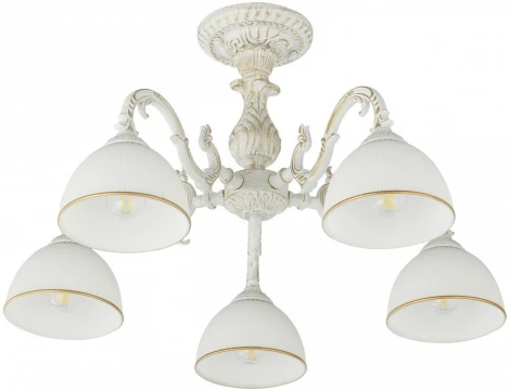 Потолочная люстра на штанге Arte Milano AM346410 346410/5 WT+G (220V)
