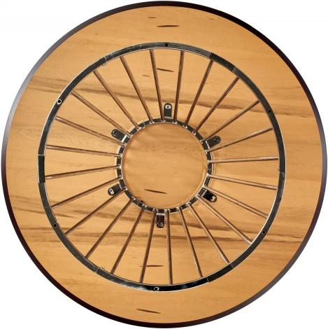 Стол Bradex Home Liverpool диам.110см, шпон орех лучевой набор, с хромированными ножками (RF 0519)