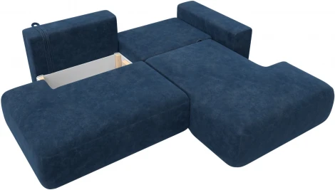 Диван угловой Лига-036 НПБ Модерн правый угол Лига Диванов (Велюр) арт.127767