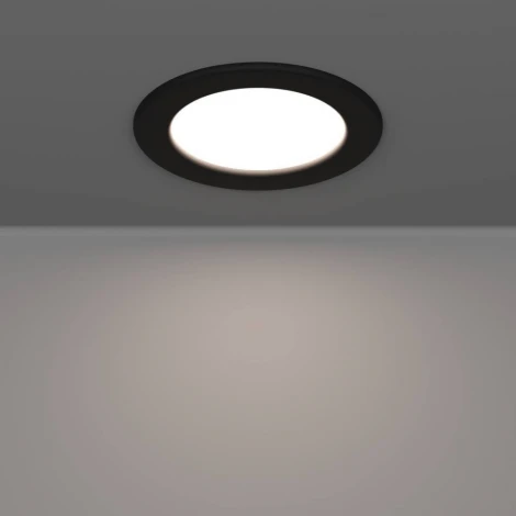 Встраиваемый светодиодный светильник Eglo Fueva 901413 6 с рег-кой цветовой темп-ры 6,3W(LED) IP44 2700K, 4000K, 6500K пластик, черный, белый