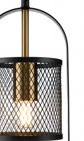 Подвесной светильник Via V000182 (10009/1P Black) (220V, на проводе, круглые)