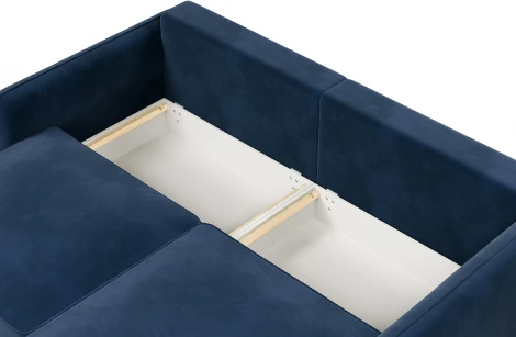 ПОРТЛЕНД Диван угловой синий D1 furniture арт.AAA41670005