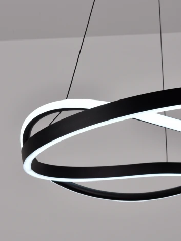 Подвесной светильник светодиодный нимб с пультом ДУ 120W, черный, LED Natali Kovaltseva Finam HIGH-TECH LED LAMPS 82056