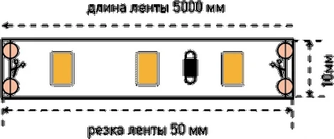 Светодиодная лента SWG SWG660 SWG660-12-12-WW-M