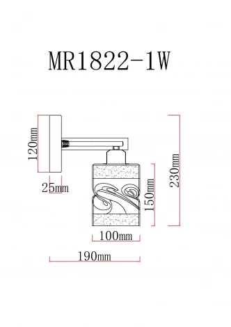 Бра MyFar Olivia MR1822-1W (220V)