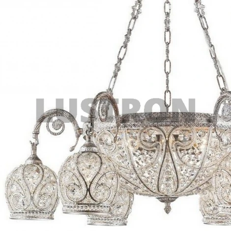 Подвесная люстра Wertmark Gloria WE322.12.203 (220V, хрусталь, на цепи)