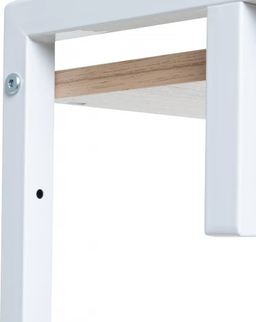 Комод Leset Ноа с вешалкой (Сталь,Искусственный лен/Светло-серый) арт.2500000225543