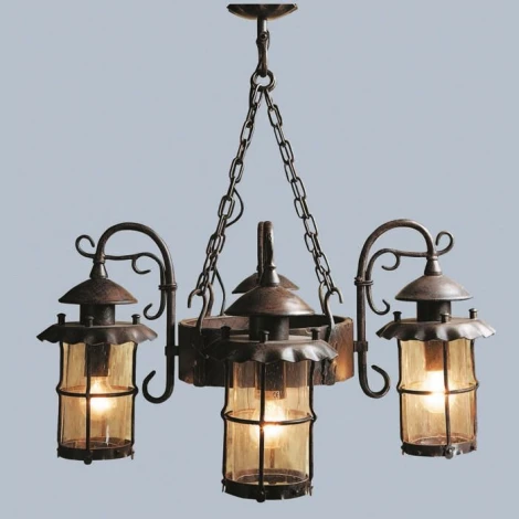 Уличный светильник подвесной L'Arte Luce Genova L70704.07 (220V, ковка, на цепи, IP23)