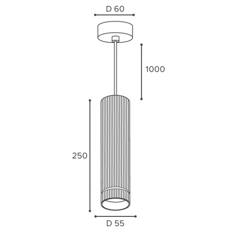 Подвесной светильник Wolta WSL-GU10/P18BG под лампу GU10 Черный / золотой NIMB