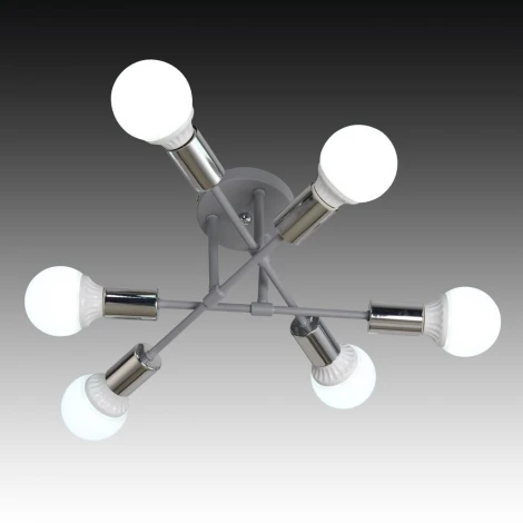 Потолочная люстра Максисвет Техно 1-4683-6-GRY E27