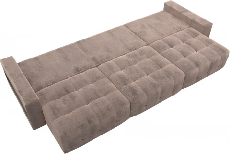 Диван прямой с полками Лига-053 НПБ Лонг Лига Диванов (Велюр) арт.128923