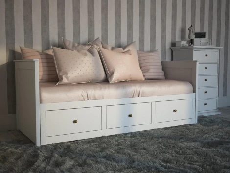 Кровать-кушетка Reina ОГОГО 330802 (белый)