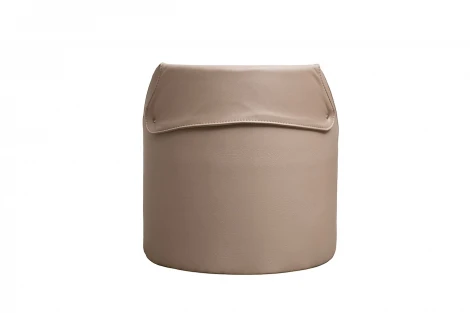 Пуф Bruno букле/иск.кожа бежевый Orso BEG+Enzo260 50*50*51см Garda Decor