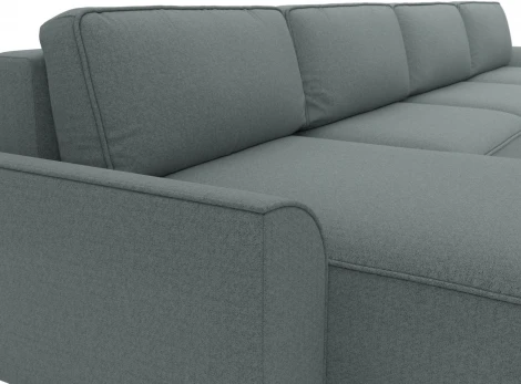 Диван п-образный Лига-048 НПБ лонг Лига Диванов (Рогожка) арт.128341