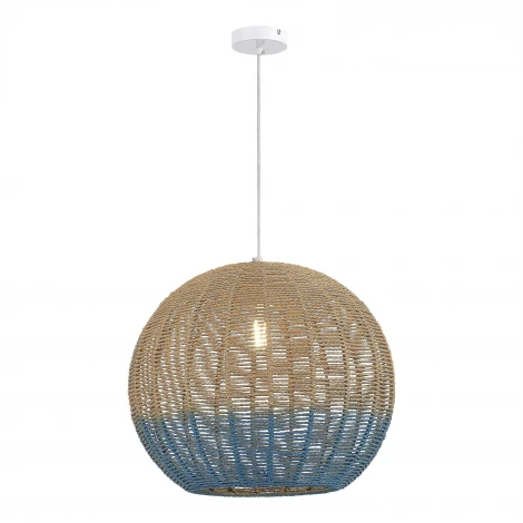 Подвесной светильник ST Luce Vimini SL1514.533.01 Белый/Бежевый, Синий E27 1*7W