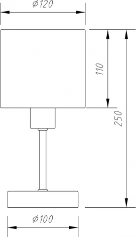 Настольная лампа Escada Denver 1109/1 E14*40W White/Silver (220V, круглые)
