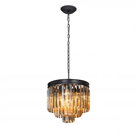 Подвесная люстра Vitaluce V5173-1/4+4+1 (220V, хрусталь, на тросе, круглые)