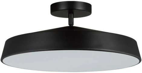 Потолочный светильник круглый Sonex Mira Black 7656/48L пластик/белый/черный LED 48Вт 4000K D400 IP20 (220V, круглые)