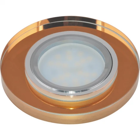 Встраиваемый точечный светильник Fametto Peonia DLS-P106 GU5.3 CHROME/BRONZE (220V, круглые)