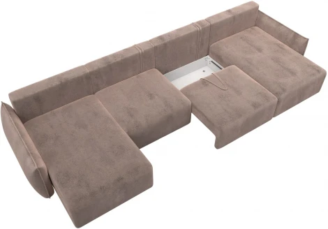 Диван П-образный Лига-051 НПБ Лонг Лига Диванов (Велюр) арт.128691