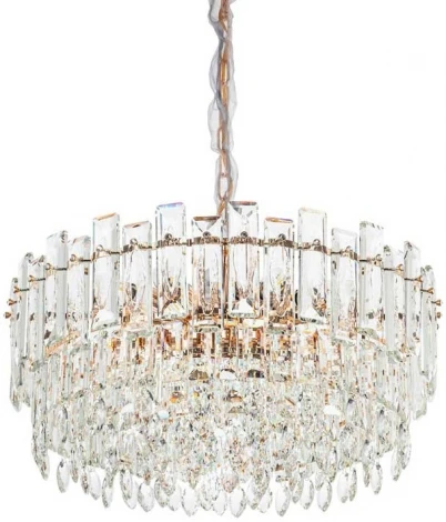 Подвесная люстра Fluorite Constancia FL1063-14P (220V, хрусталь, на цепи)