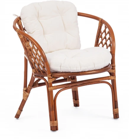 Комплект для отдыха "BAHAMA" (диван + 2 кресла стол со стеклом) /с подушками/ coco brown (коричневый кокос) Tetchair BAHAMA 15382