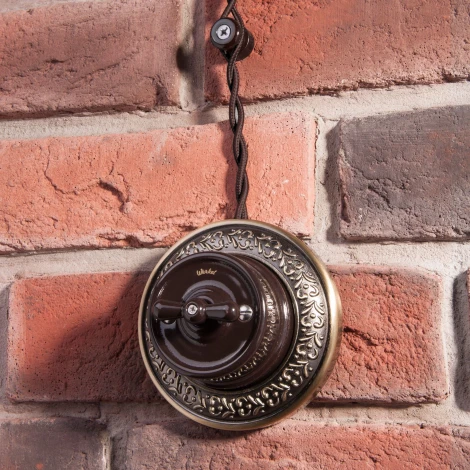 Ретро кабель витой 3х2,5 (коричневый) 20 м Werkel W6453314 (a051400)