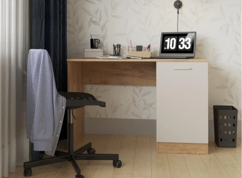 Письменный стол Woodville Бишоп 4 дуб крафт золотой / кашемир 559240