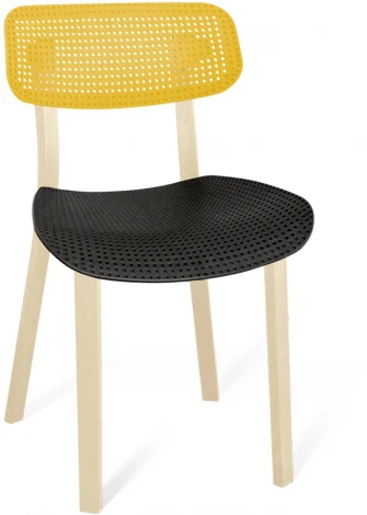 Стул SHT-S85 желтый/черный/бежевый Sheffilton 2304646303